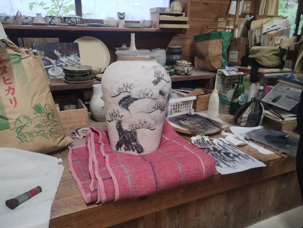 M氏の松図壺